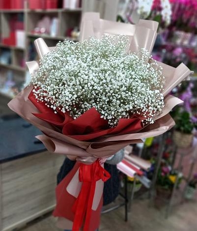 Букет цветов из: Гипсофила в Большой Речке