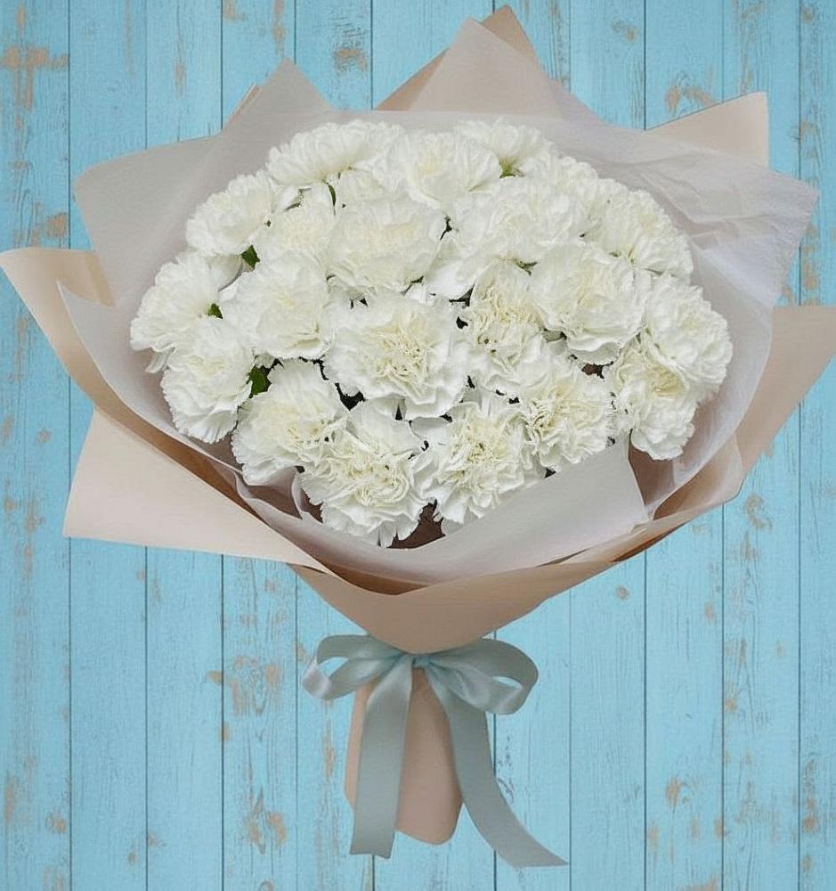 Букет цветов из: Гвоздики в Большой Речке