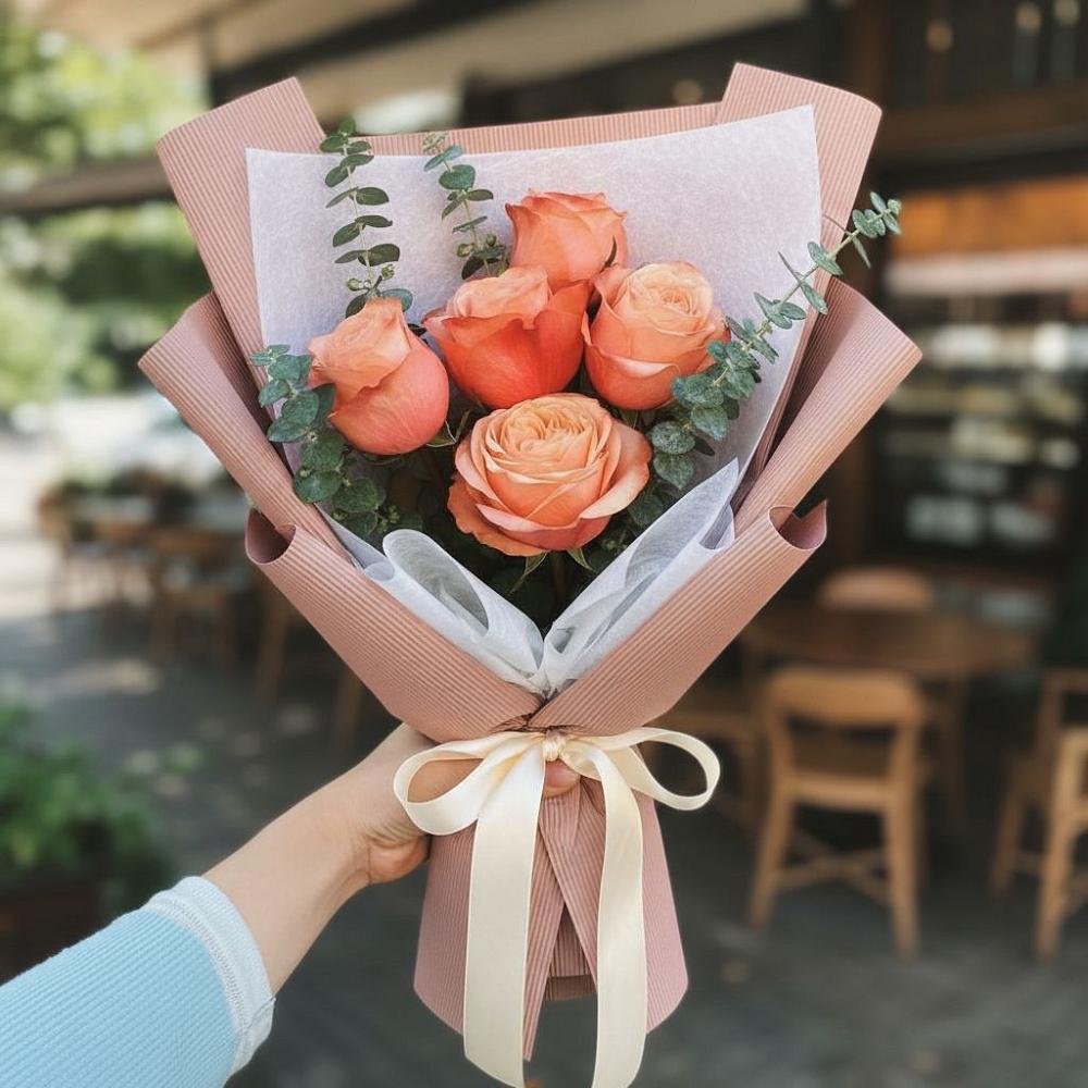 Букет цветов из: Розы в Большой Речке