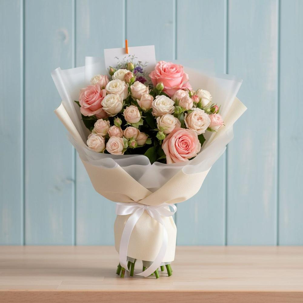 Букет цветов из: Розы в Большой Речке