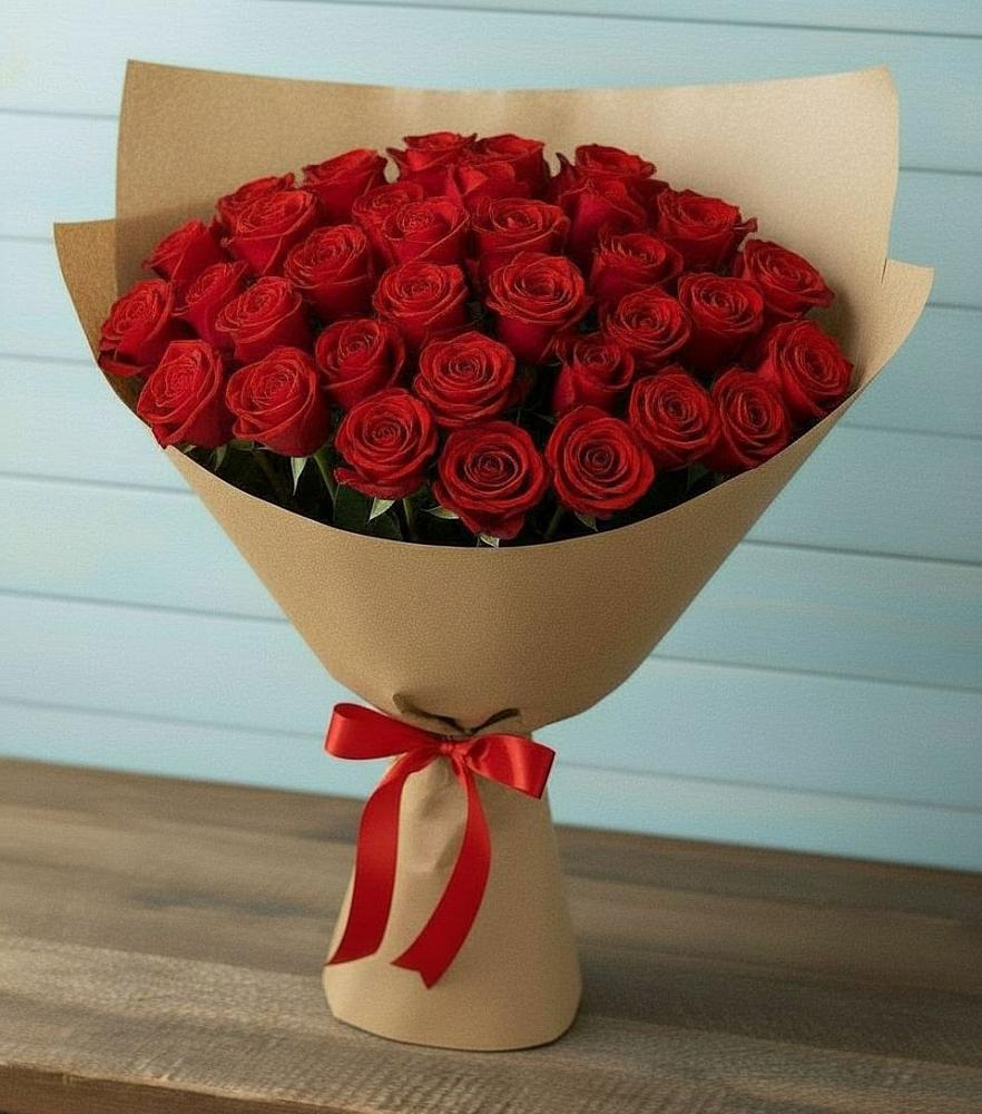 Букет Красные розы Милано в Большой Речке