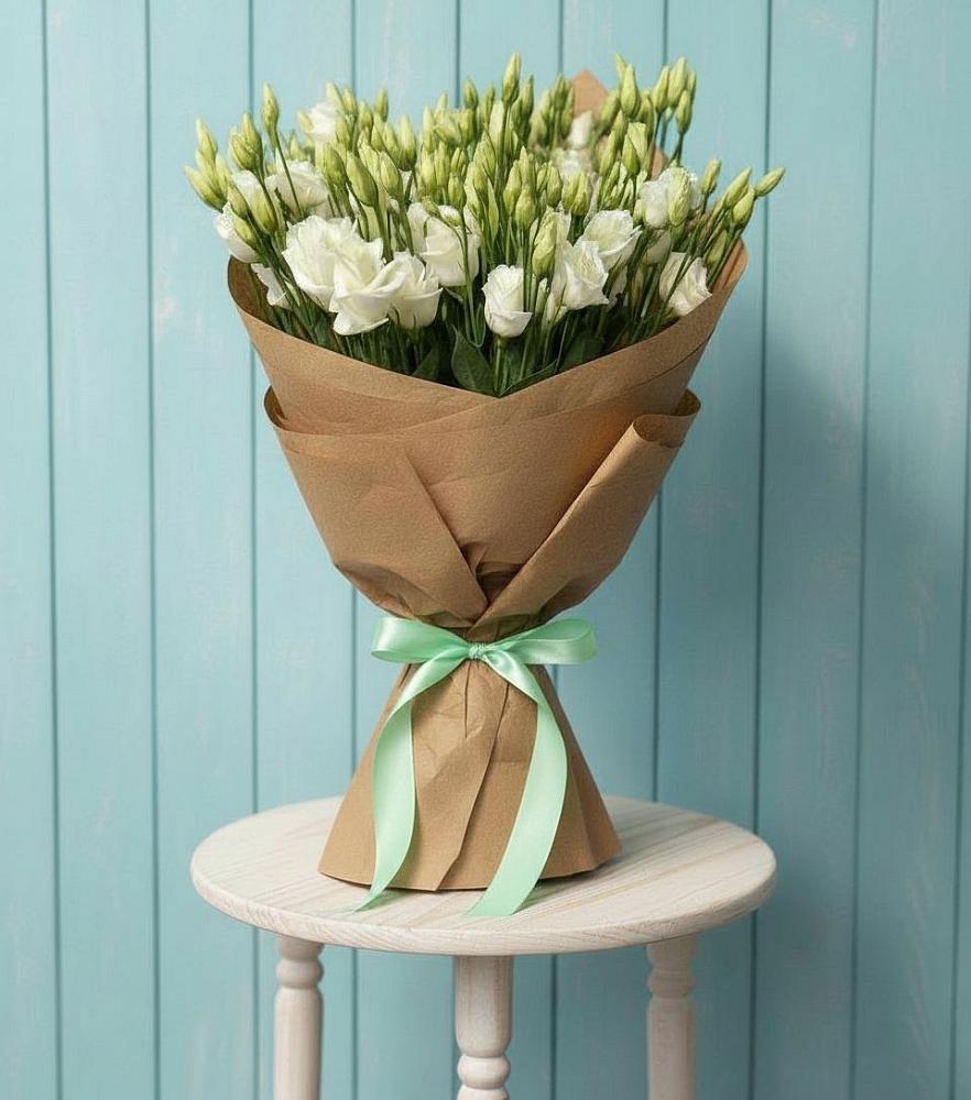 Букет цветов из: Лизиантусы в Большой Речке