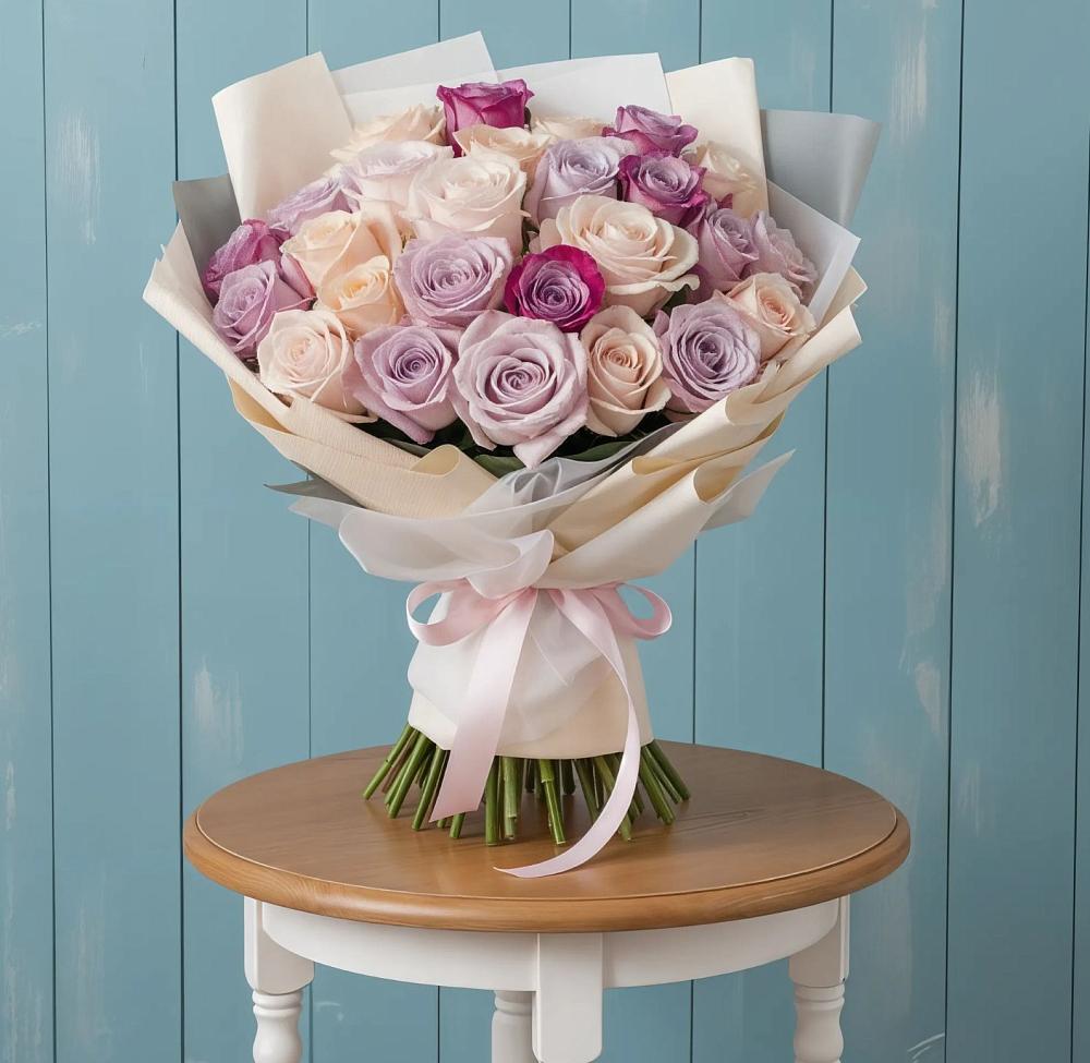 Букет цветов из: Розы в Большой Речке