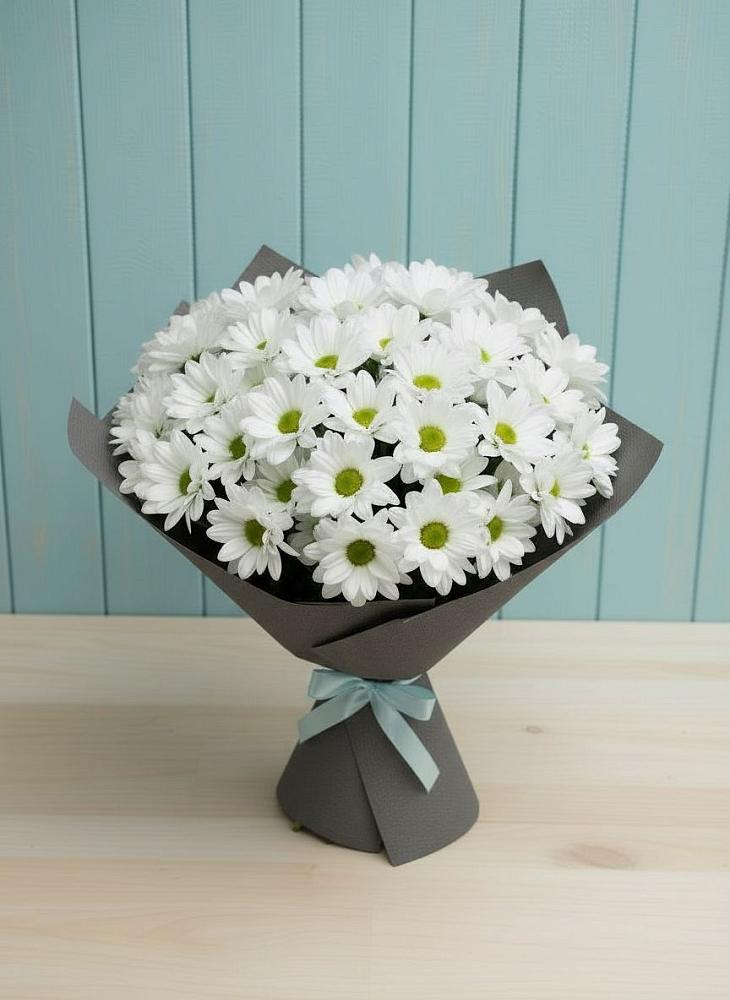 Букет цветов из: Хризантемы в Большой Речке