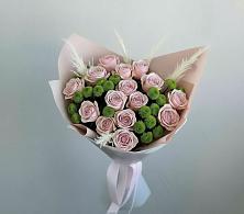 Букет цветов из:  Розы и Хризантемы в Большой Речке