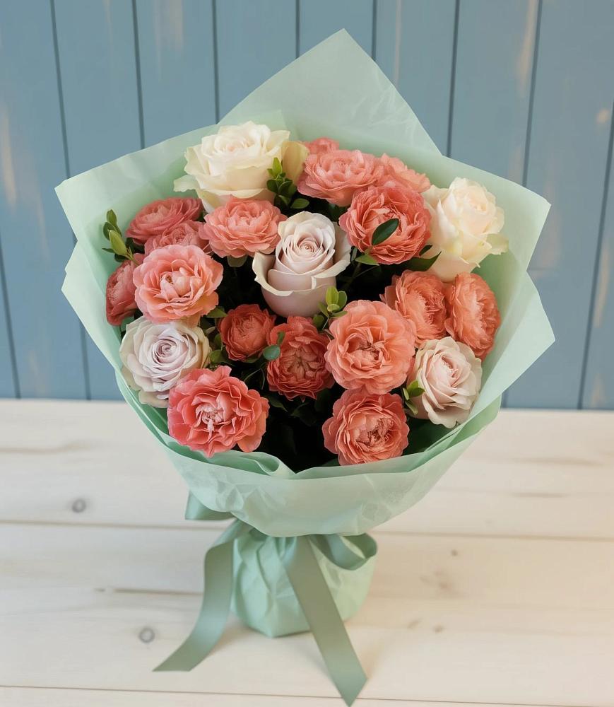 Букет цветов из: Розы в Большой Речке