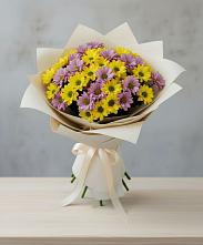 Букет цветов из:  Хризантемы в Большой Речке