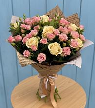 Букет цветов из:  Розы в Большой Речке