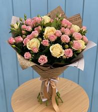 Букет цветов из:  Розы в Большой Речке