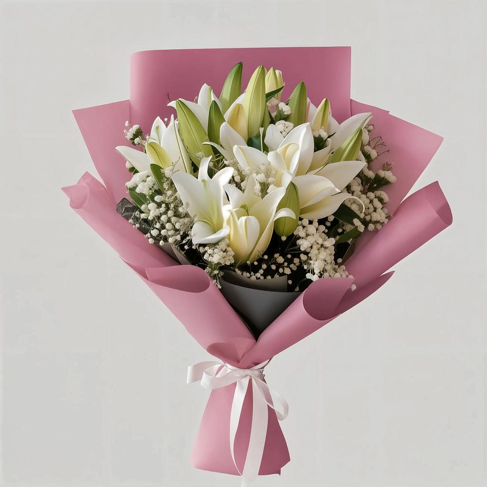 Букет цветов из: Лилии в Большой Речке