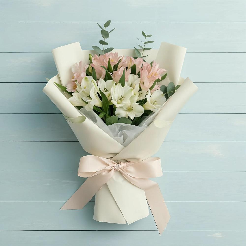 Букет цветов из: Альстромерии в Большой Речке