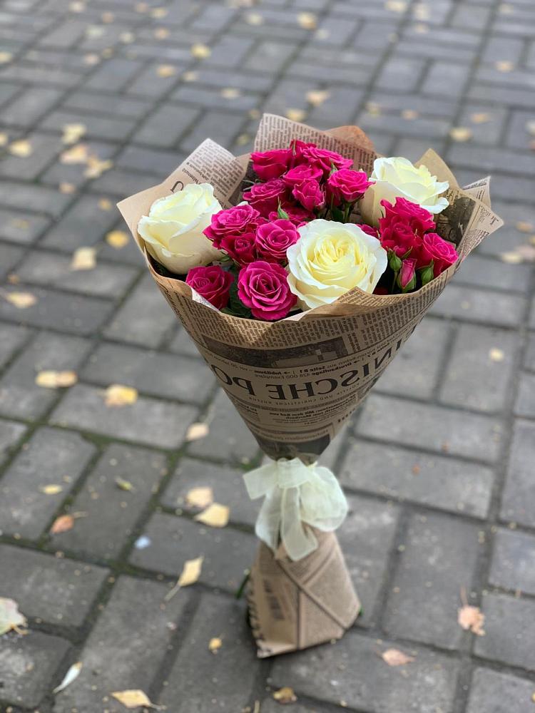 Букет цветов из: Розы в Большой Речке