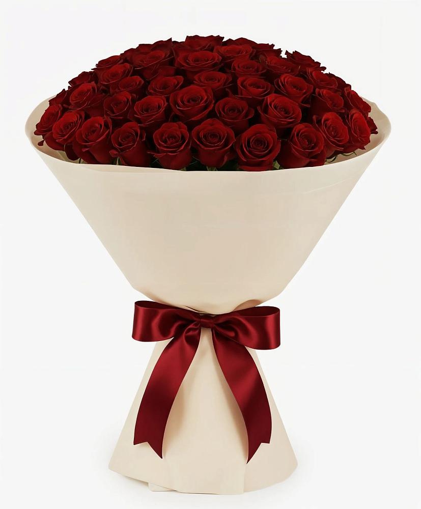 Букет 101 Бордовая роза Блэк Бакарра в Большой Речке